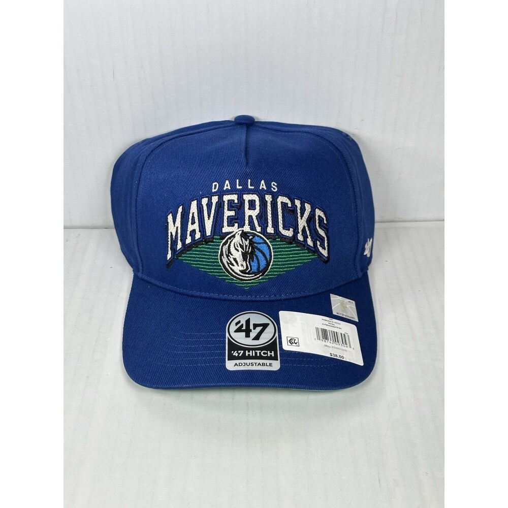 47 Brand Dallas Mavericks Pomona Hitch Royal Blue Adjustable Snapback Hat Cap